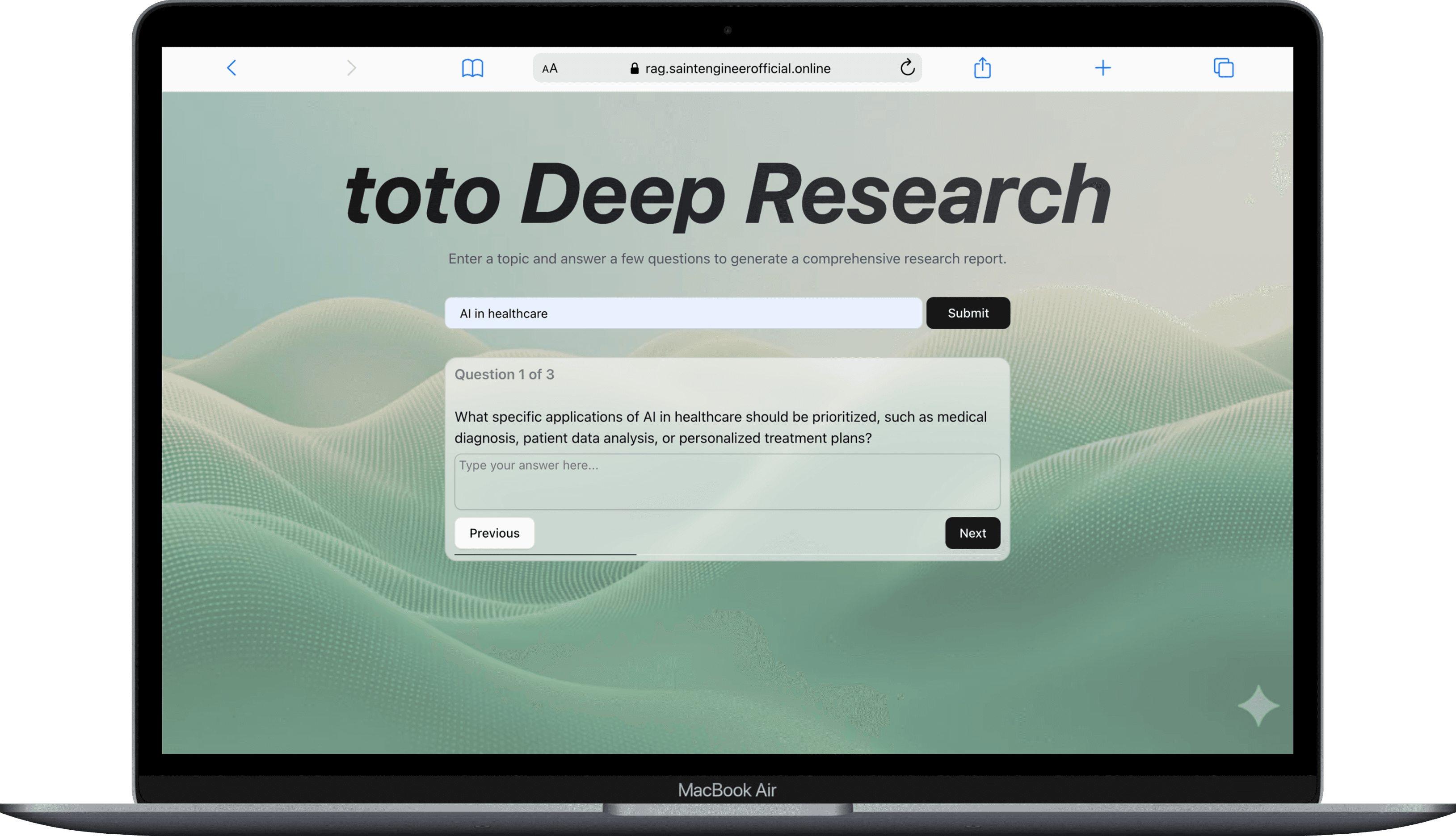 Deep Research Web RAG Agent